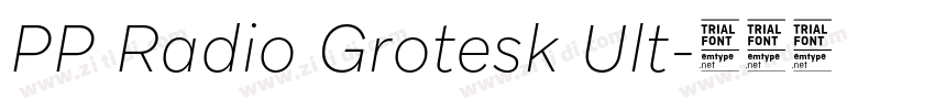 PP Radio Grotesk Ult字体转换